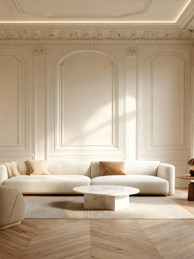 Architecture d'intérieur haut de gamme lumière